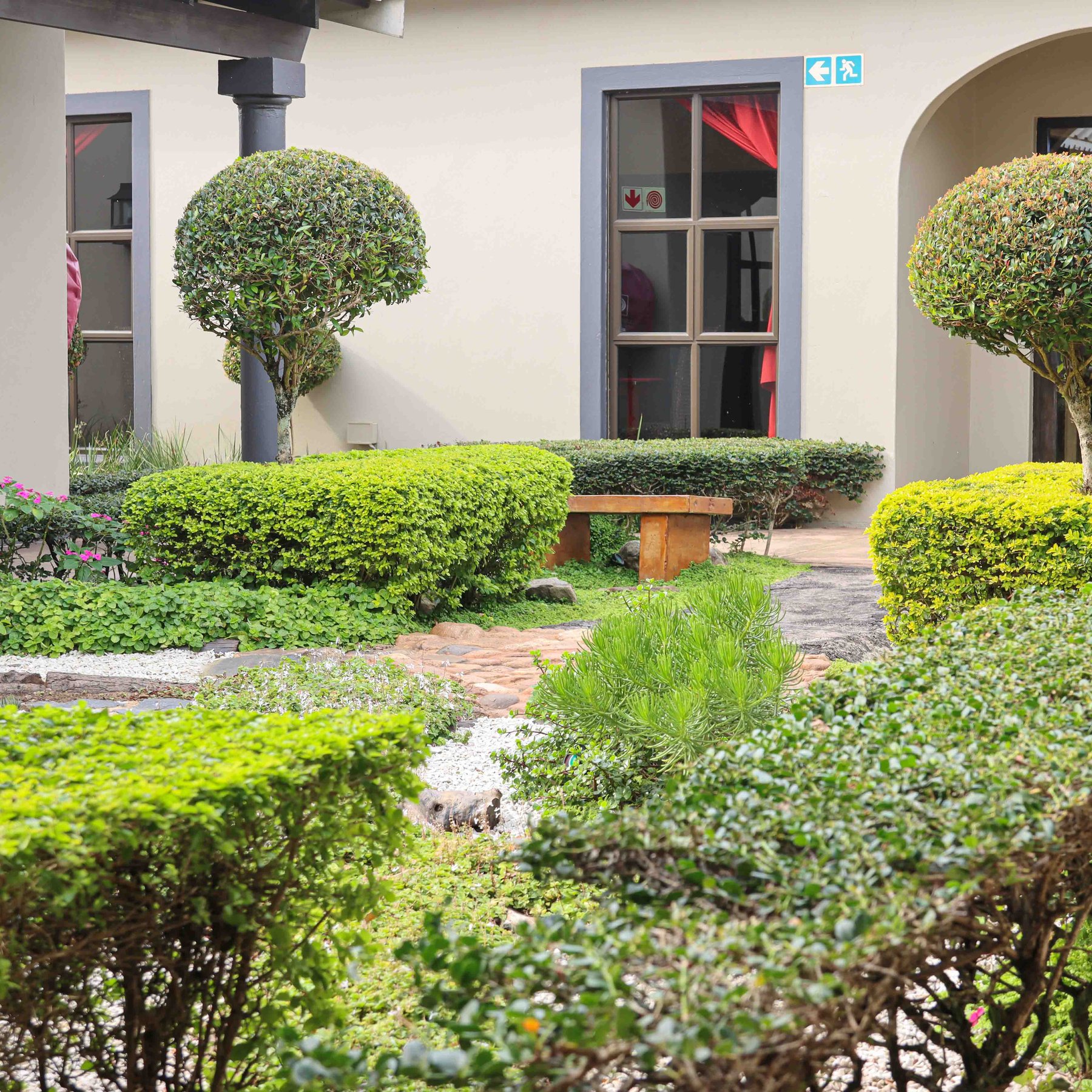The landscaped gardens of Umdlalo Lodge, 5 Rethman Drive, Umtentweni